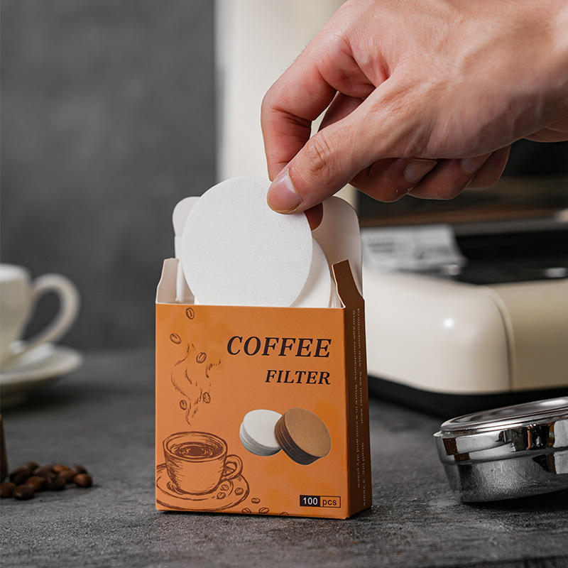 Quality Coffee Equipment - ชุดกระดาษกรองกาแฟทรงกลม 100 ชิ้น ขนาด 51 มม./53