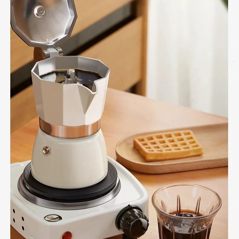 หม้อโมก้าพ็อตแบบก้นกลม วาล์วเด - Quality Coffee Equipment บทวิจารณ์และราคา